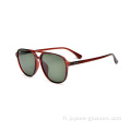 Cadre de jante complet Fashion rouge Beau Good Lenses Lunettes de soleil